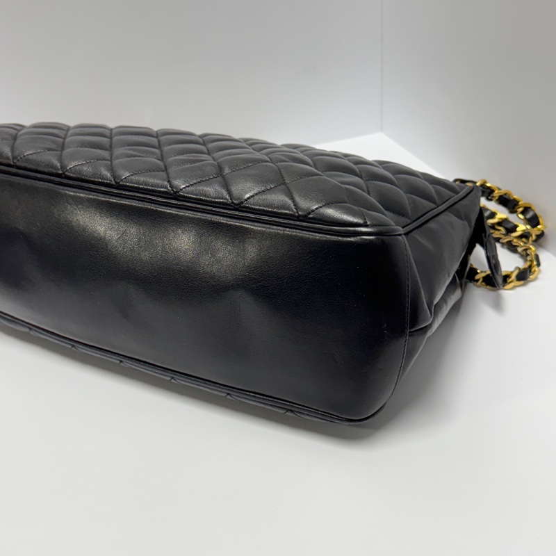 【極新🎁】 Chanel 黑金羊皮 經典托特包 （專櫃23.7萬）-6