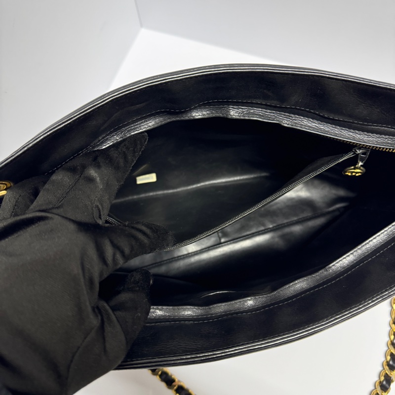 【極新🎁】 Chanel 黑金羊皮 經典托特包 （專櫃23.7萬）-10