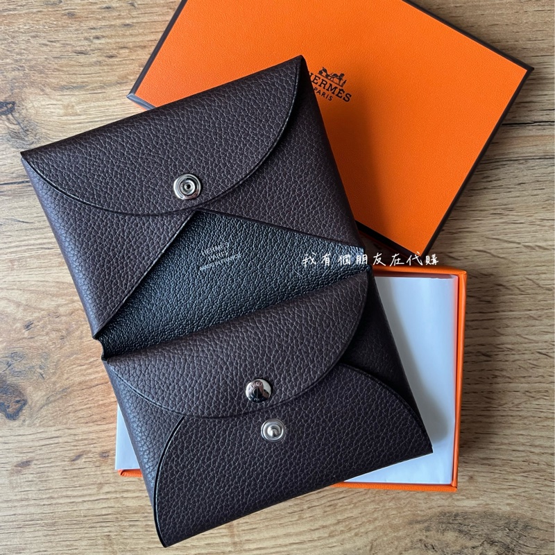 我有個朋友在代購——愛馬仕馬鞍皮烏木色Calvi Duo-1