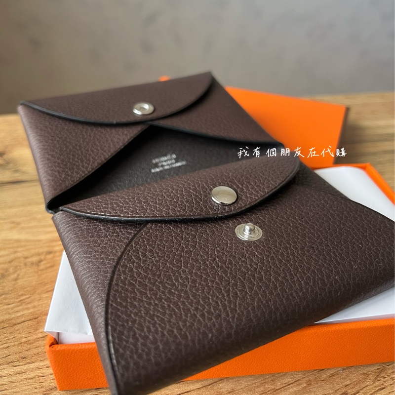 我有個朋友在代購——愛馬仕馬鞍皮烏木色Calvi Duo-2