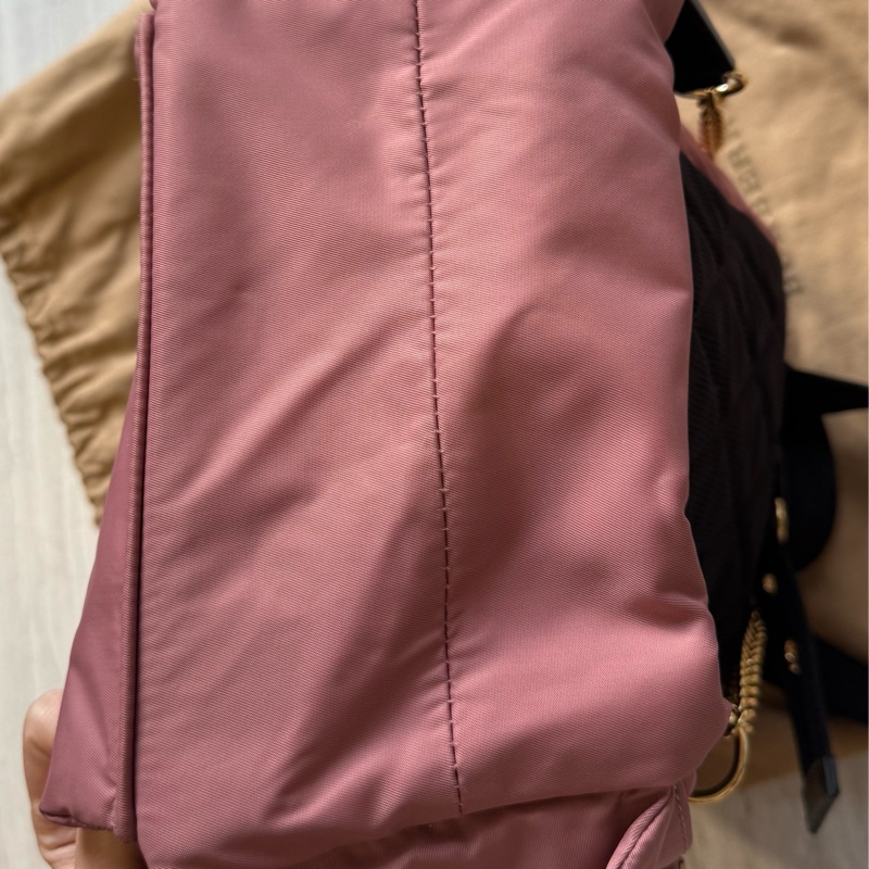 Burberry 沙漠玫瑰粉尼龍後背包 小號-9
