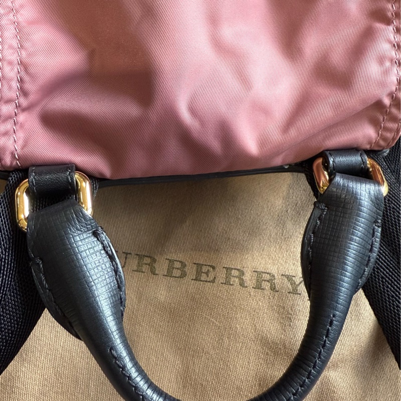 Burberry 沙漠玫瑰粉尼龍後背包 小號-25
