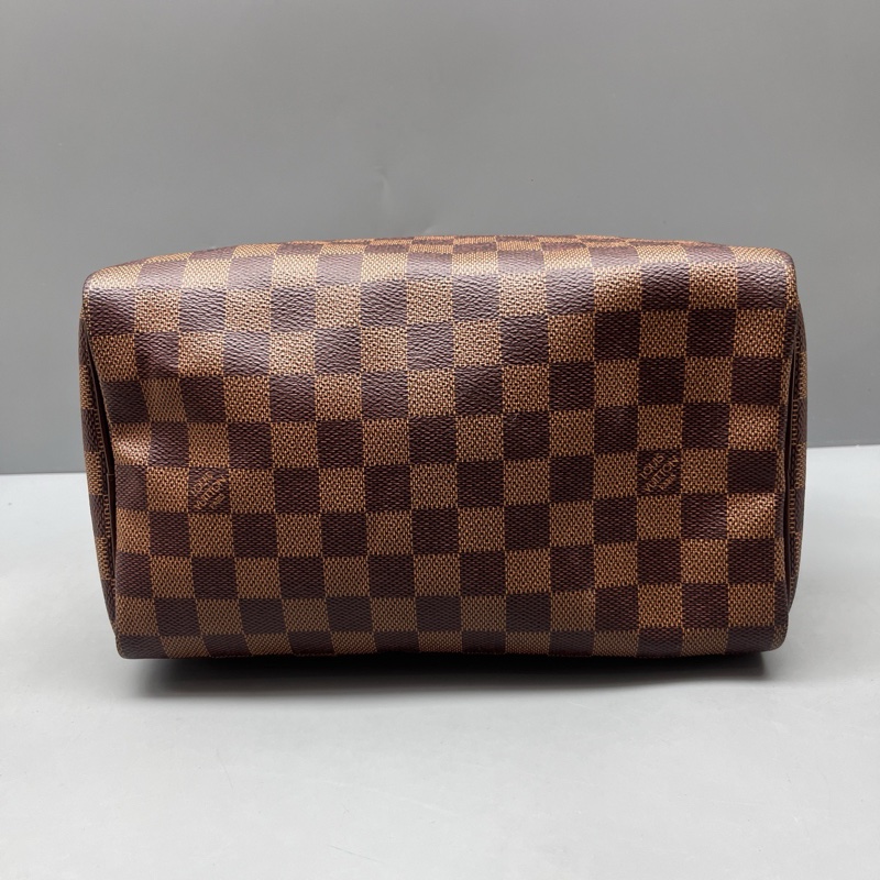 LV路易威登 98新 棕棋盤格speedy 25枕頭包 尺寸25*18-2