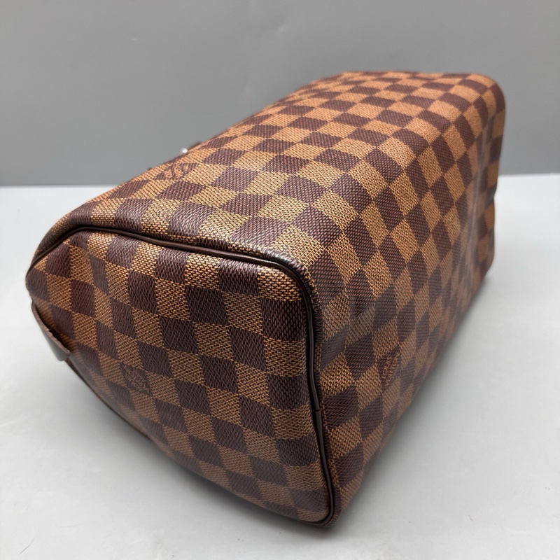 LV路易威登 98新 棕棋盤格speedy 25枕頭包 尺寸25*18-4