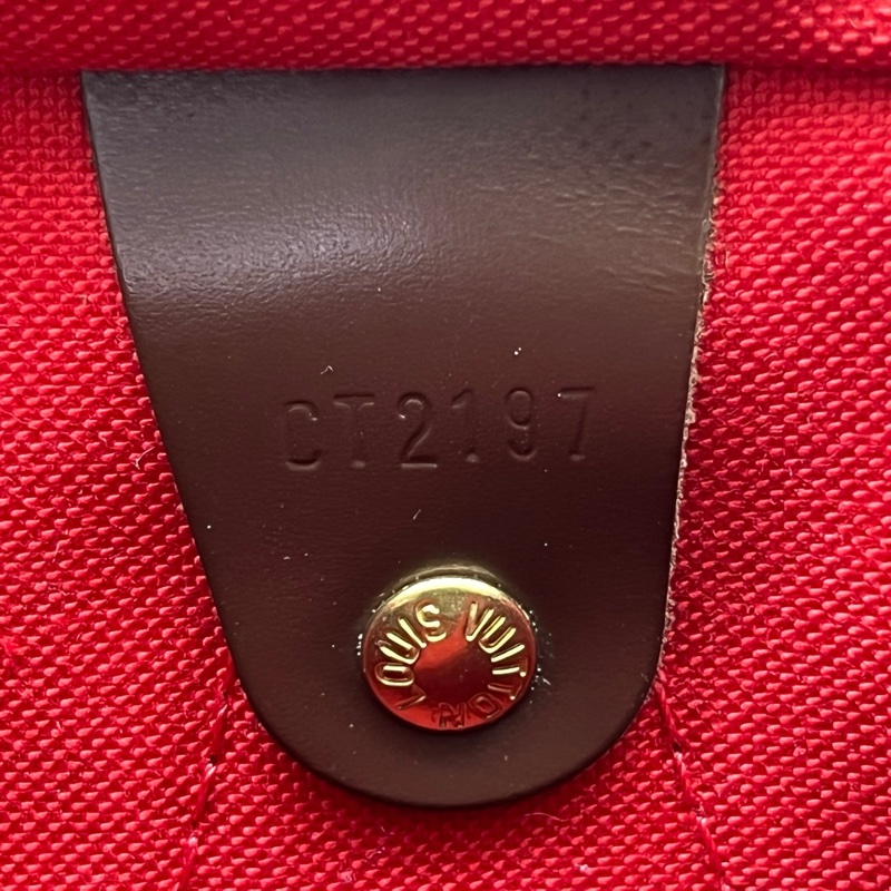 LV路易威登 98新 棕棋盤格speedy 25枕頭包 尺寸25*18-7