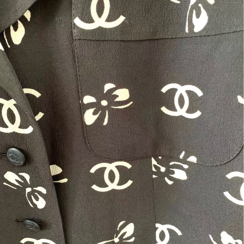 Chanel真絲連衣裙38裙-1