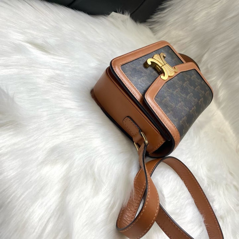 Celine賽琳 老花凱旋門 豆腐包 經典郵差斜挎包 無附件-3