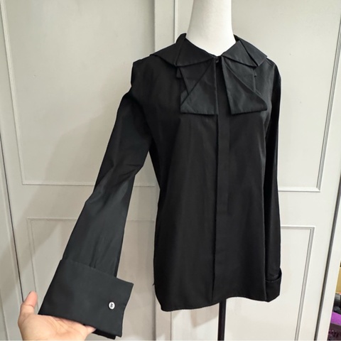 《新歡舊愛》近新LV路易威登黑色造型襯衫F40/M