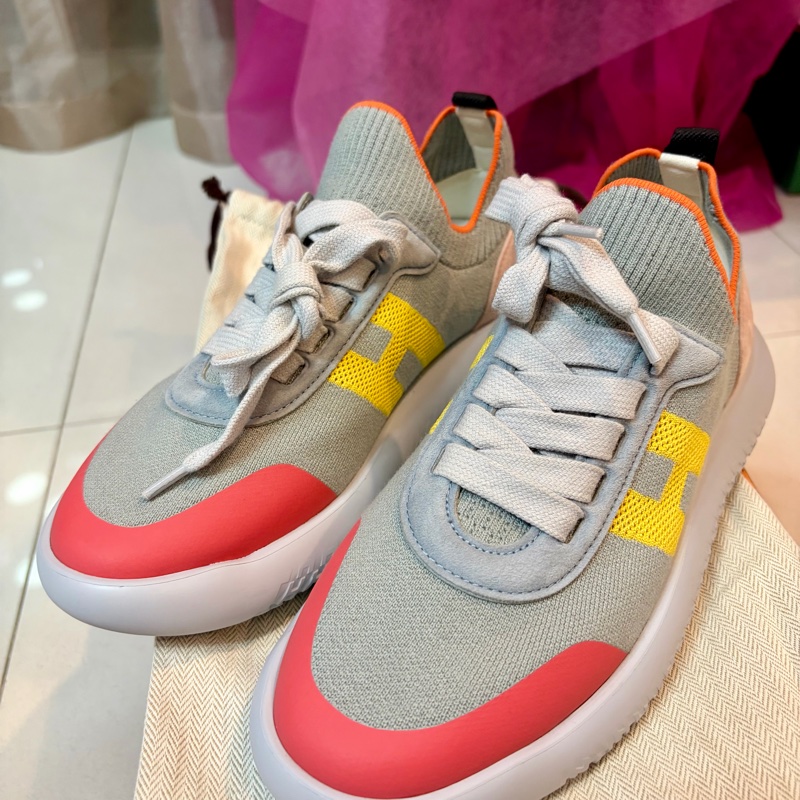 HERMES Crew Sneaker小牛皮運動 全新 未穿過-0