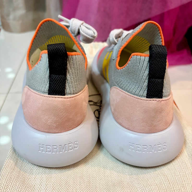 HERMES Crew Sneaker小牛皮運動 全新 未穿過-3