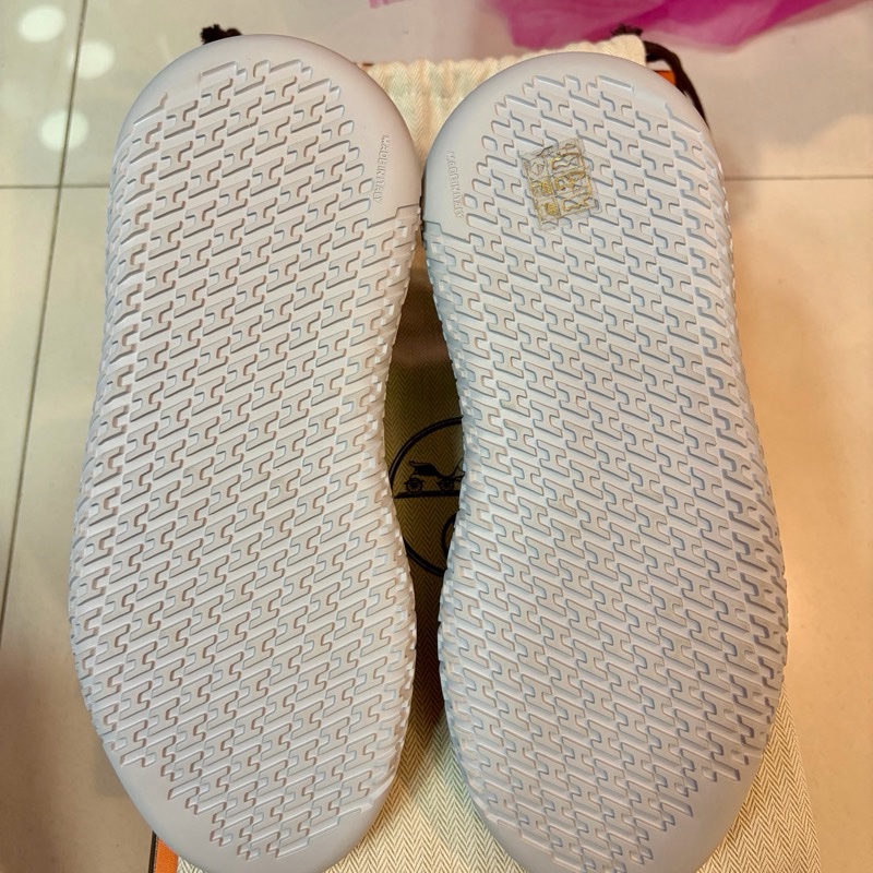 HERMES Crew Sneaker小牛皮運動 全新 未穿過-4