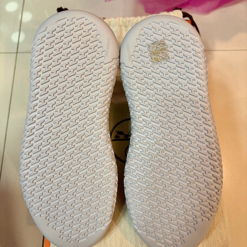 HERMES Crew Sneaker小牛皮運動 全新 未穿過-9
