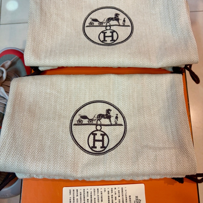 HERMES Crew Sneaker小牛皮運動 全新 未穿過-16