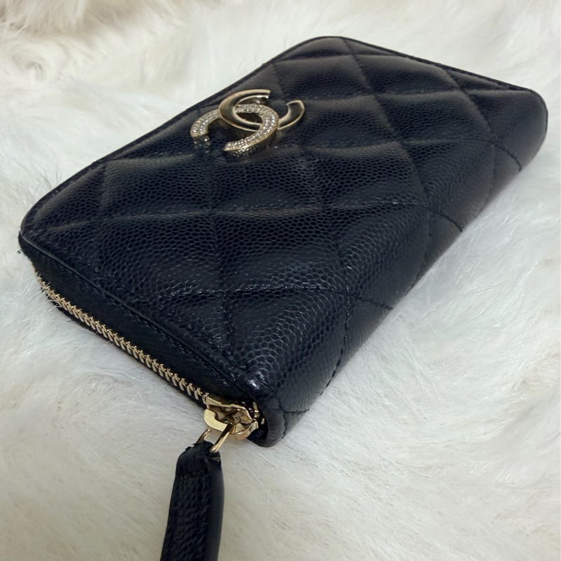 🔥 Chanel季節限定加大ㄇ拉零錢卡包|全配美品-9