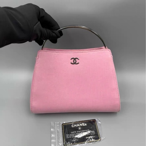 【97新 ✨ 全網最低價！】中古罕有CHANEL香奈兒Kelly銀柄 手提包 粉色（下單前先詢問庫存❗️）