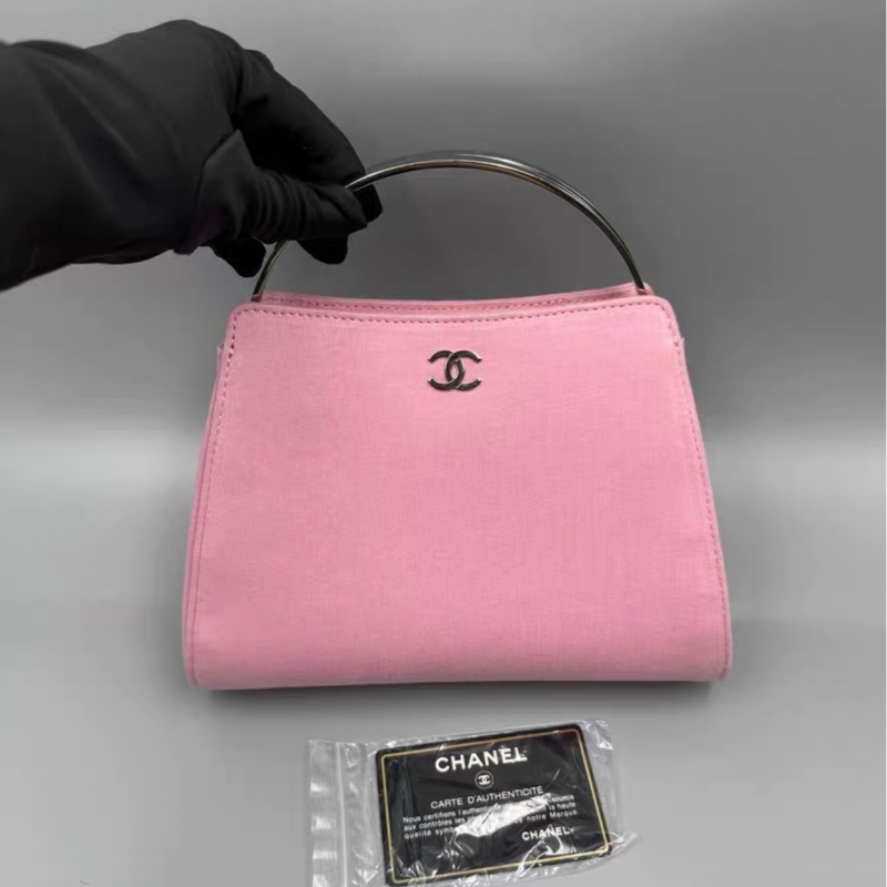 【97新 ✨ 全網最低價!】中古罕有CHANEL香奈兒Kelly銀柄 手提包 粉色(下單前先詢問庫存❗️)-0