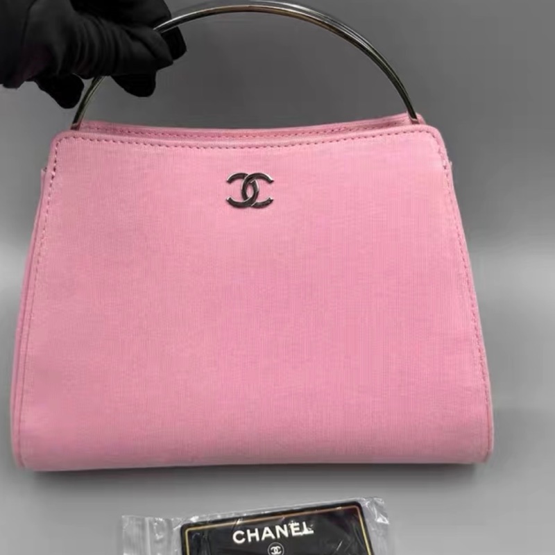 【97新 ✨ 全網最低價！】中古罕有CHANEL香奈兒Kelly銀柄 手提包 粉色（下單前先詢問庫存❗️）-9