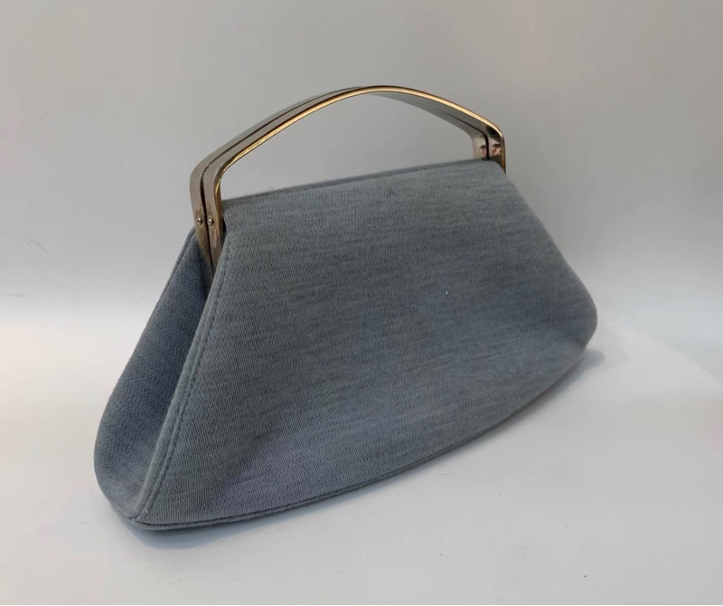 【97新 ✨ 全網最低價！】中古Chanel 香奈兒 晚宴包 箱包 手提包 手提包 藍色 銀柄 （下單前先詢問庫存❗️）-4