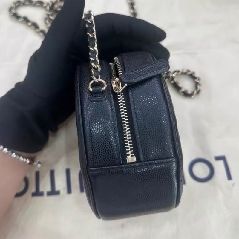 【96新 ✨ 全網最低價!】CHANEL香奈兒 黑金 荔枝皮 mini小圓餅(下單前先詢問庫存❗️)-5