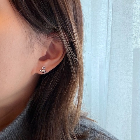 Vivienne Westwood🪐基本款 經典土星 日常耳環Lorelei （銀色）