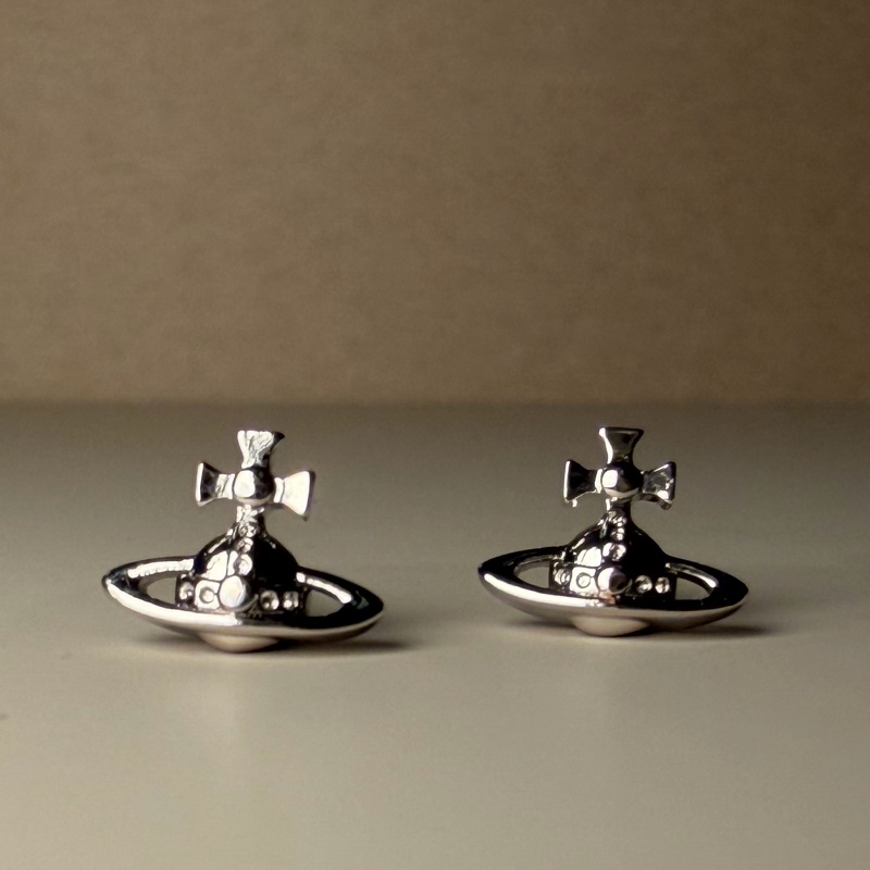 Vivienne Westwood🪐基本款 經典土星 日常耳環Lorelei （銀色）-2