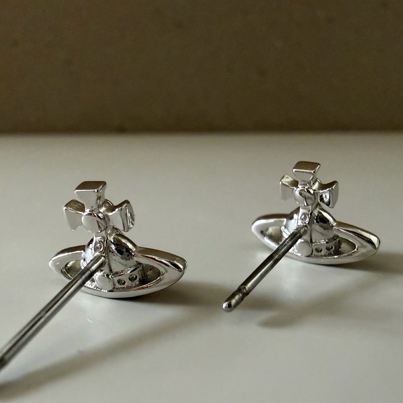 Vivienne Westwood🪐基本款 經典土星 日常耳環Lorelei (銀色)-5