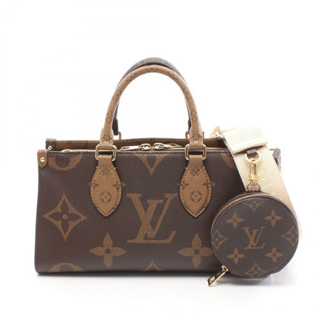 路易威登 On the Go 新款 Monogram Giant Reverse 手提包，塗層帆布，女士，棕色，M46653