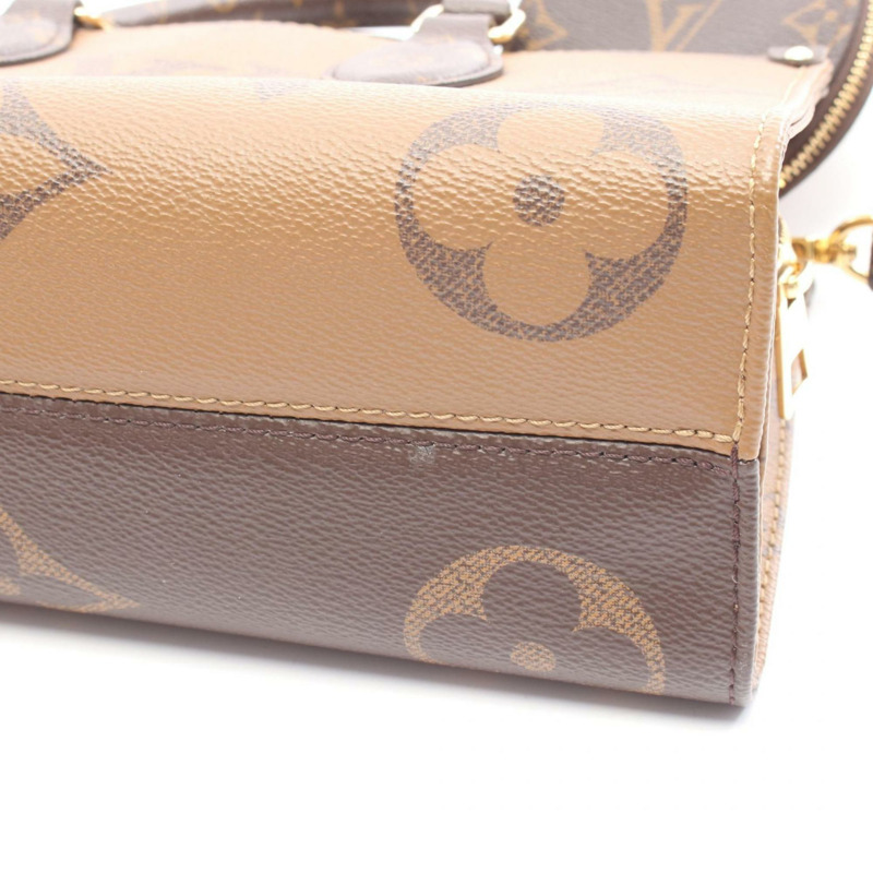 路易威登 On the Go 新款 Monogram Giant Reverse 手提包,塗層帆布,女士,棕色,M46653-6