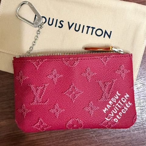 Louis Vuitton拉鍊鑰匙零錢包（粉）M27111
