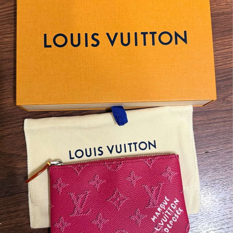 Louis Vuitton拉鍊鑰匙零錢包(粉)M27111-1