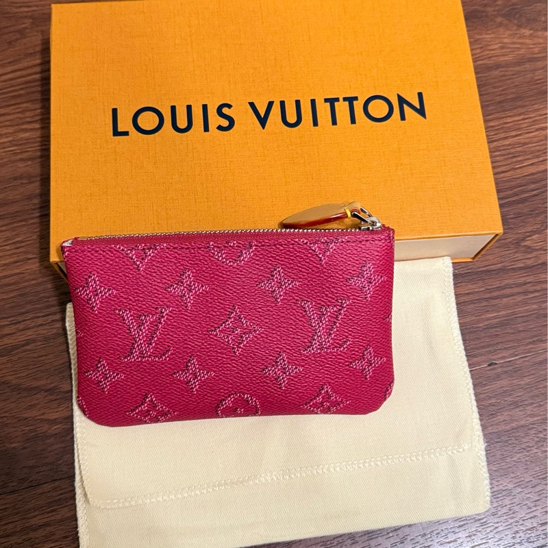 Louis Vuitton拉鍊鑰匙零錢包(粉)M27111-2