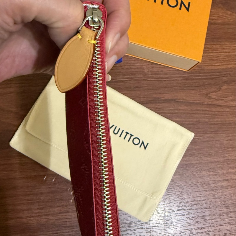 Louis Vuitton拉鍊鑰匙零錢包(粉)M27111-7