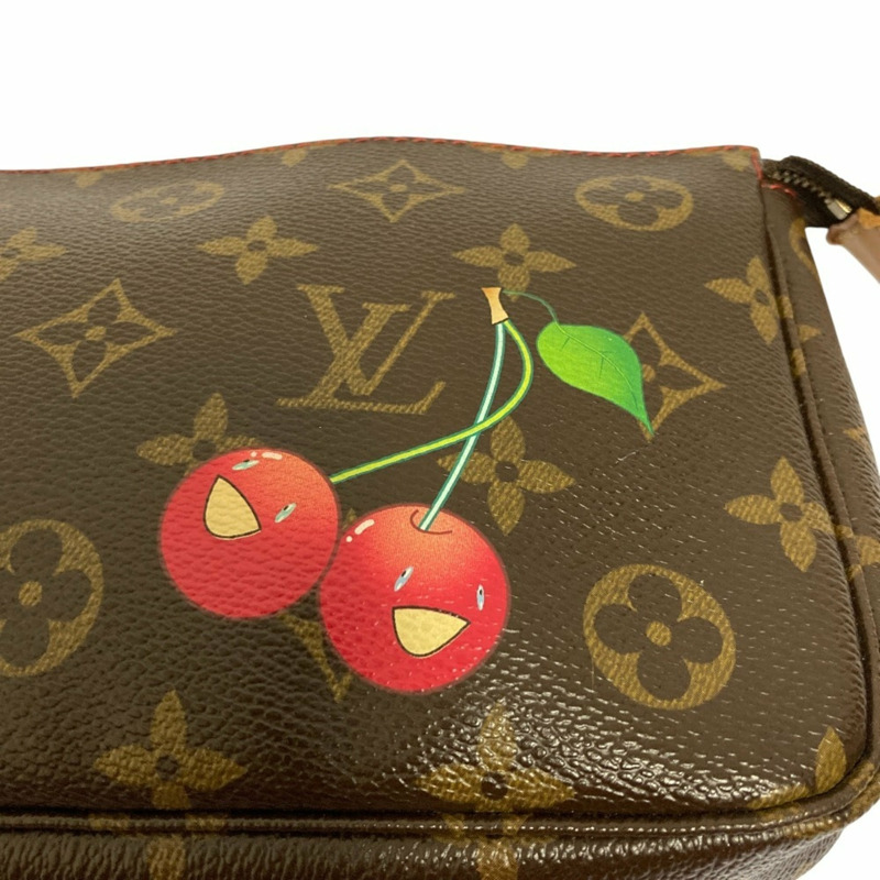 路易威登 Monogram Cherry Pochette 配件包 M95008 棕色 女士-4