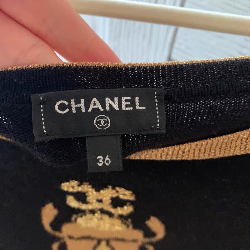 Chanel羊絨短袖36碼-2