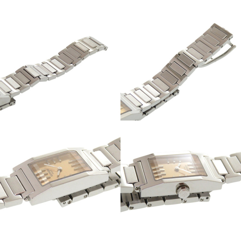 愛馬仕 Tandem TA1.210 橙色、金色和銀色不鏽鋼石英錶 0033HERMES-6