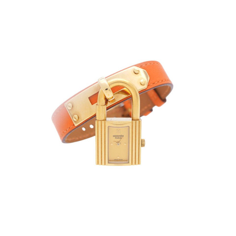 愛馬仕石英凱莉腕錶，不鏽鋼Swift Gold款，0170，女款