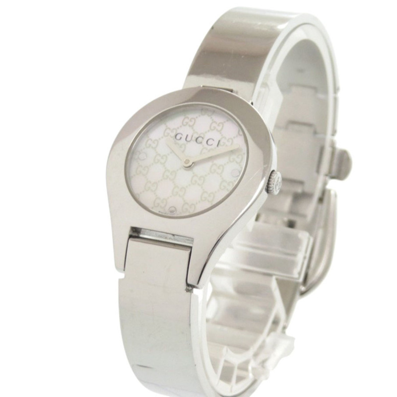 Gucci 6700L 銀色不鏽鋼石英錶 1751GUCCI-1