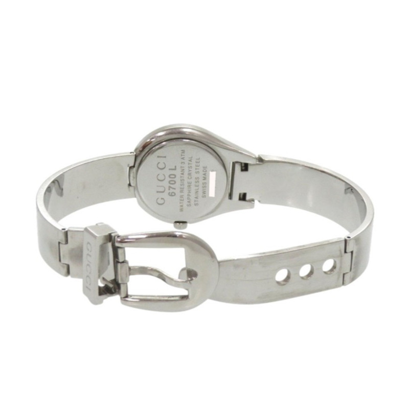 Gucci 6700L 銀色不鏽鋼石英錶 1751GUCCI-3