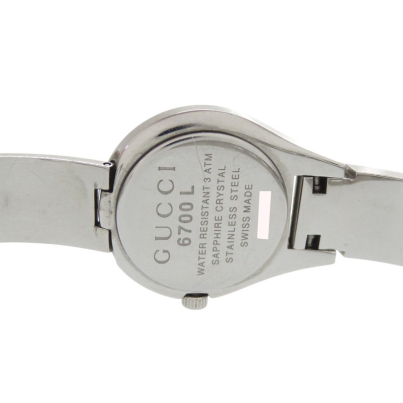 Gucci 6700L 銀色不鏽鋼石英錶 1751GUCCI-4
