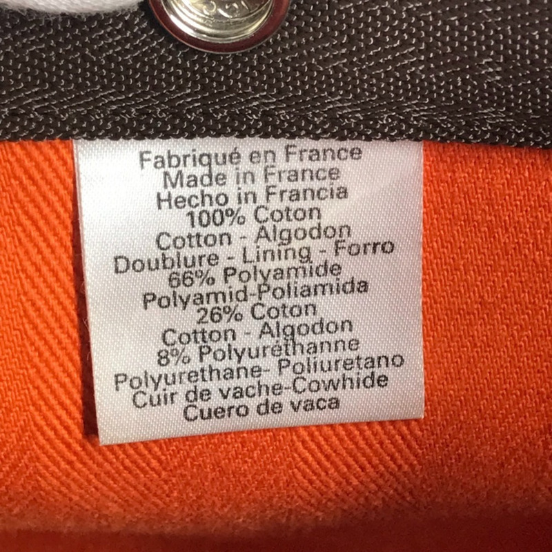 愛馬仕 Sac de Pansage 水桶形斜背包，帶小袋，棉質肩帶，男女通用，橙色-11