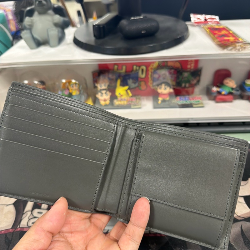 Celine TRIOMPHE壓花牛皮革雙摺錢包 男用皮夾-8