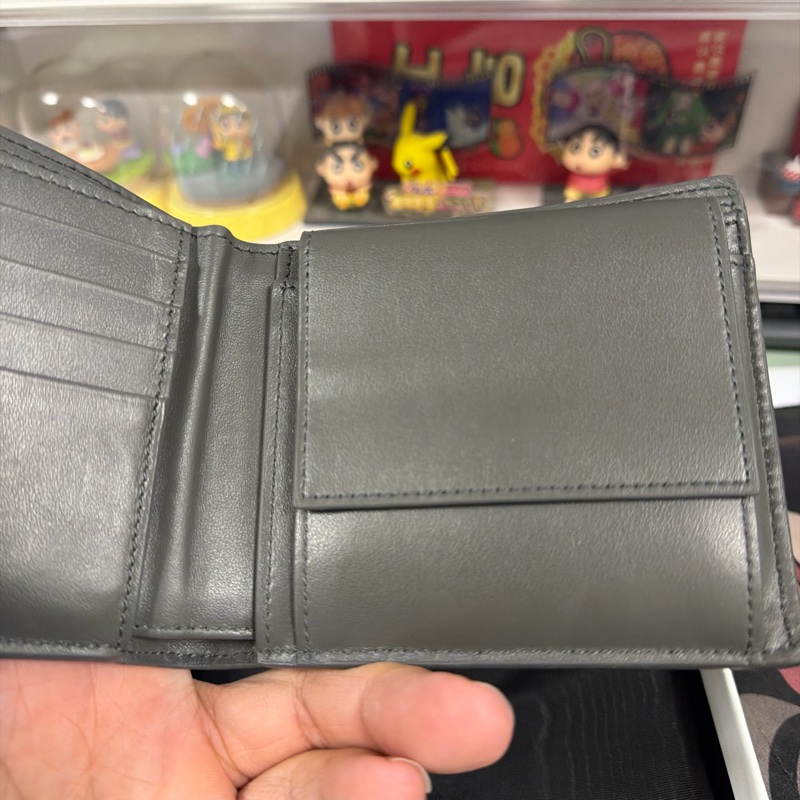 Celine TRIOMPHE壓花牛皮革雙摺錢包 男用皮夾-10