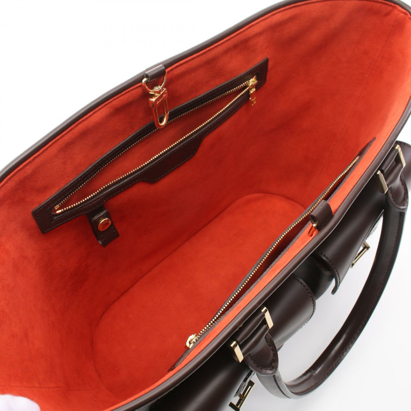 棕色 棋盤格帆布 Manosque GM 手提包【LOUIS VUITTON LV 路易威登】 N51120-2