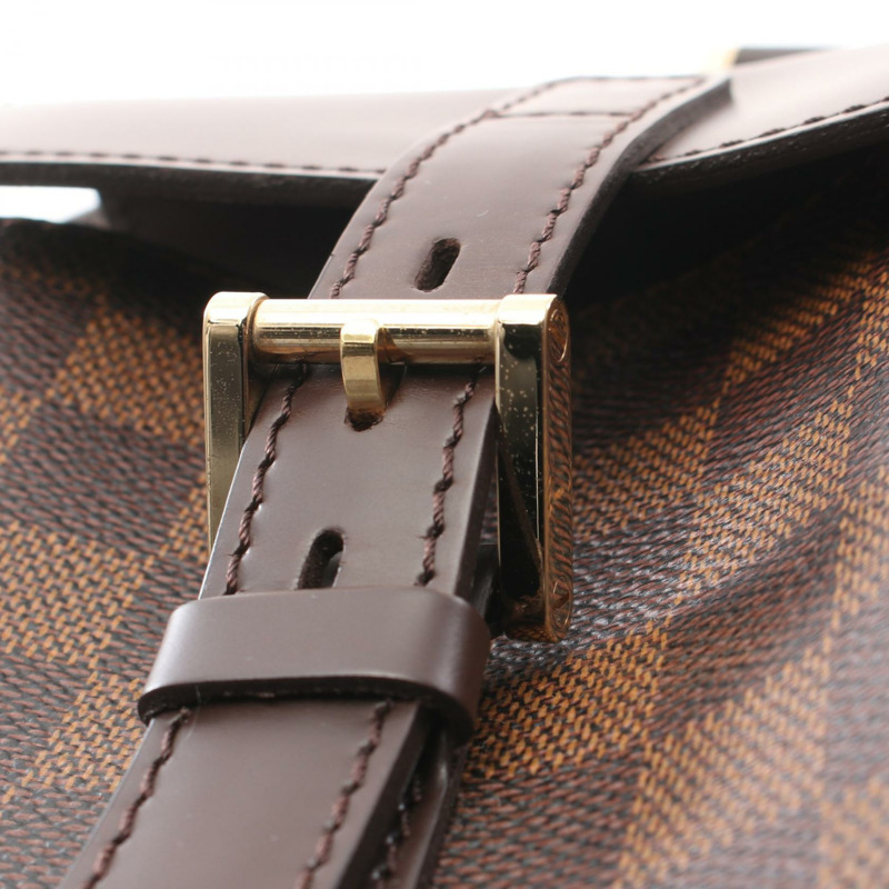 棕色 棋盤格帆布 Manosque GM 手提包【LOUIS VUITTON LV 路易威登】 N51120-6