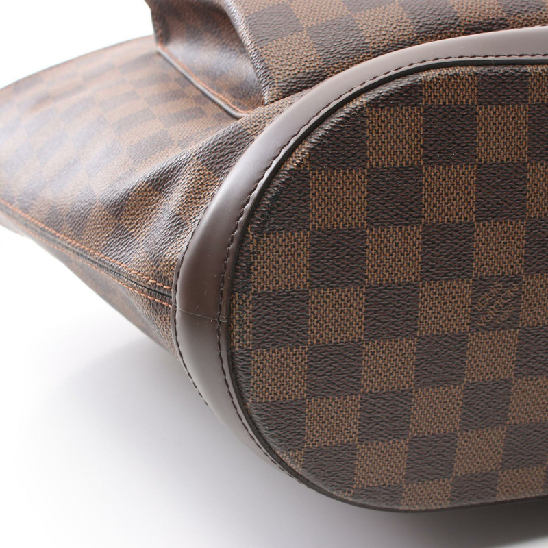 棕色 棋盤格帆布 Manosque GM 手提包【LOUIS VUITTON LV 路易威登】 N51120-8
