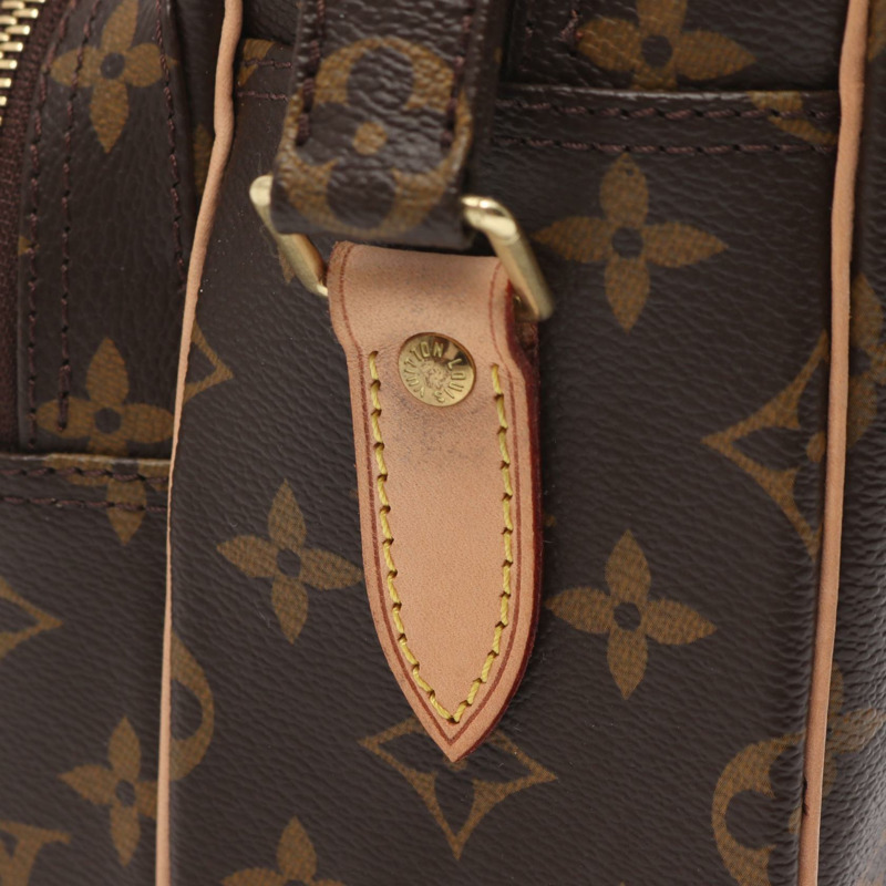 棕色 原花 帆布 Nil 肩背包【LOUIS VUITTON LV 路易威登】 M45244-7