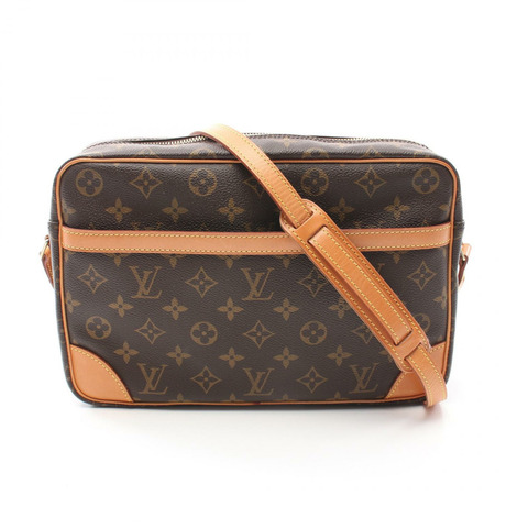 棕色 原花 帆布 Trocadero 30 肩背包【LOUIS VUITTON LV 路易威登】 M51272