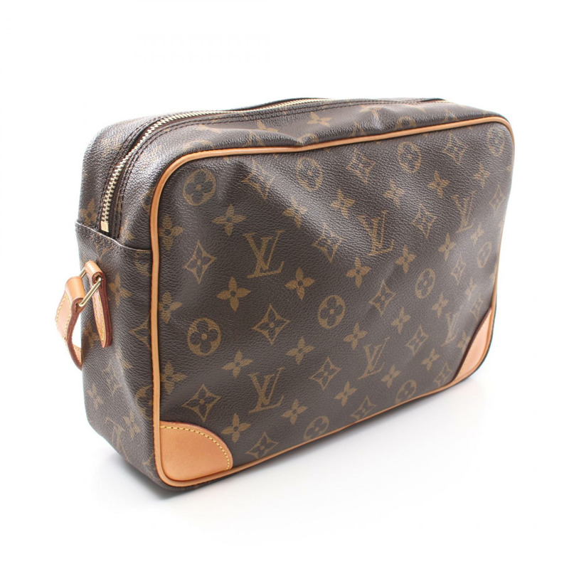 棕色 原花 帆布 Trocadero 30 肩背包【LOUIS VUITTON LV 路易威登】 M51272-1