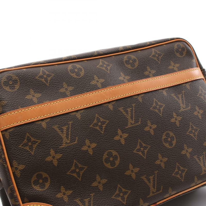 棕色 原花 帆布 Trocadero 30 肩背包【LOUIS VUITTON LV 路易威登】 M51272-10