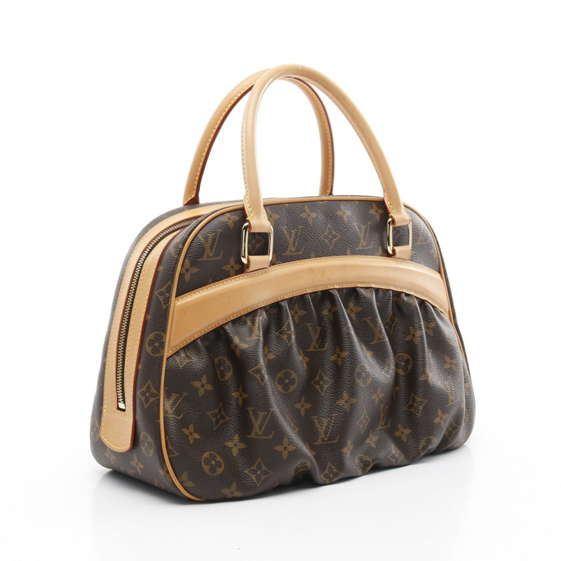 棕色 原花帆布 Mizi 手提包【LOUIS VUITTON LV 路易威登】 M40058-1